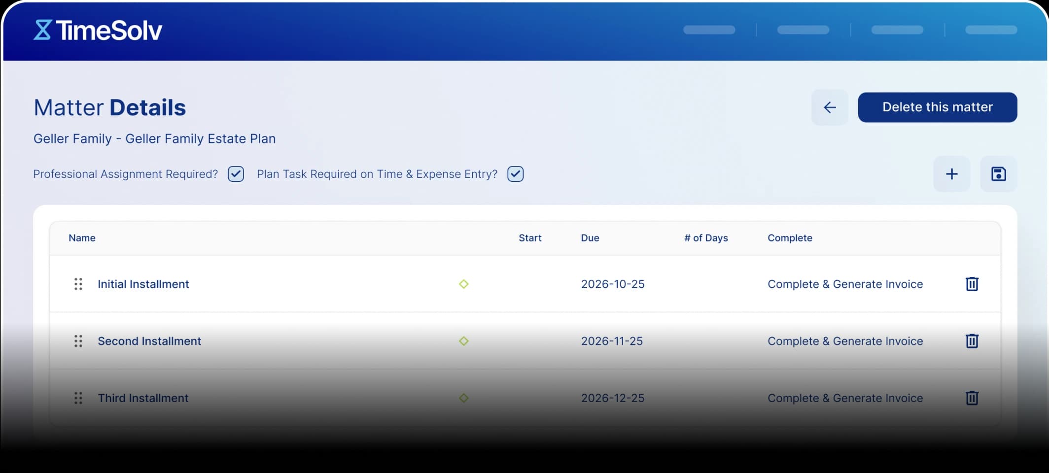 establish fixed fees