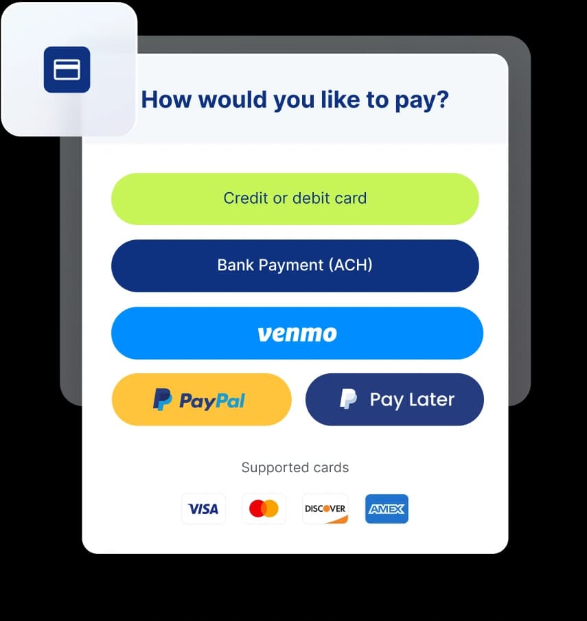 payment flexibility section